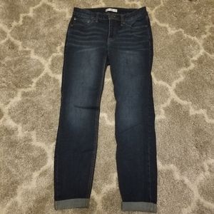 Lauren Conrad cuffed skinny jeans size 8 midrise